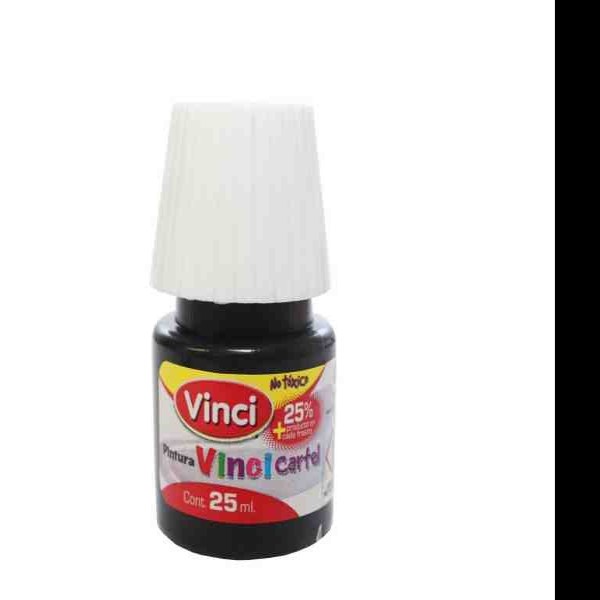 PINTURA CARTEL 73 VINCI 25ML. NEGRO BUJIA E.10 C.200